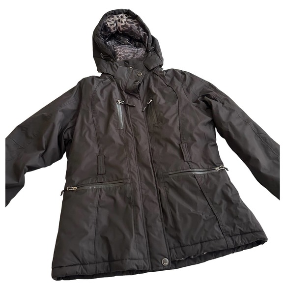 CB Sport Jackets & Blazers - Women L Black Snow Utility Jacket, CB Sport, warm comfortable hoodie